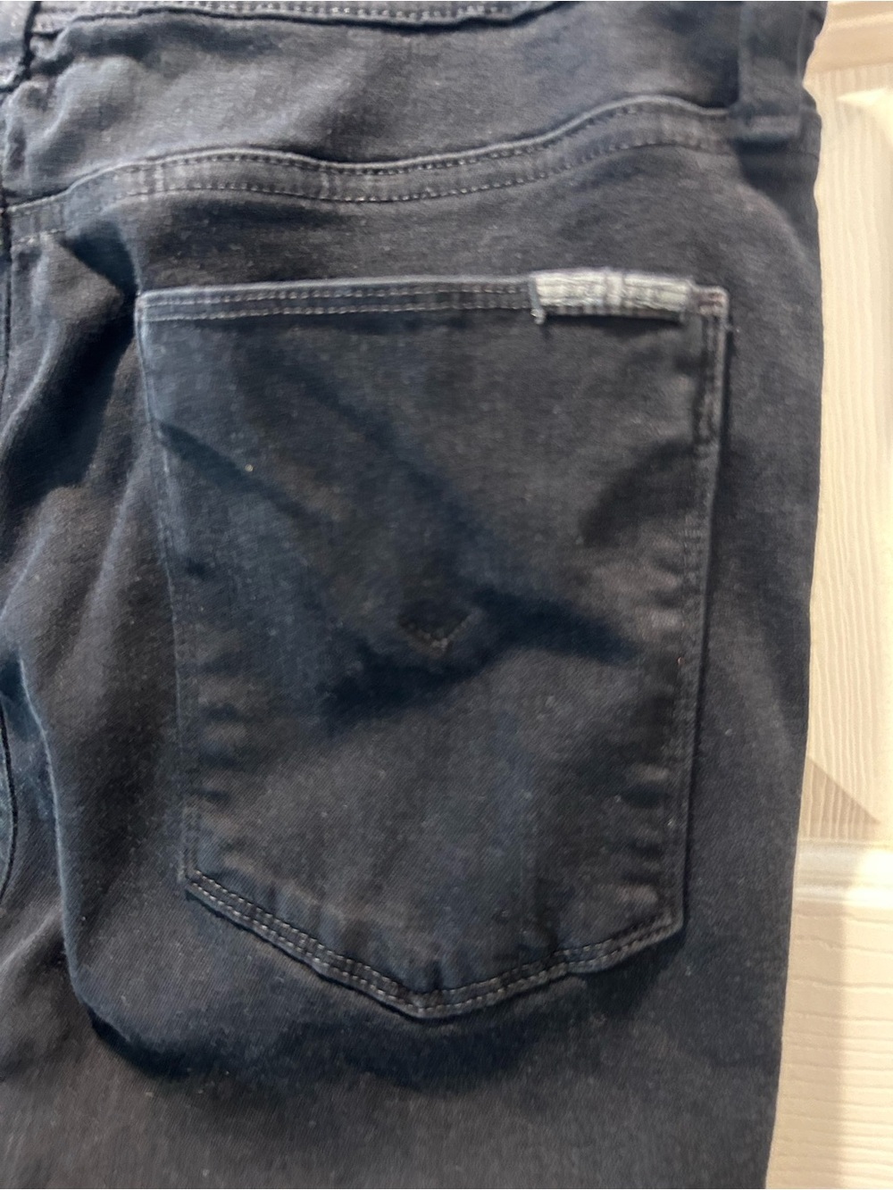 Hudson Nico Midrise Super Skinny Jeans Rava Black Distressed Size 33 - Picture 6 of 16